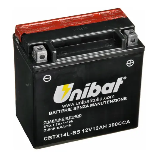 Акумулатор Unibat за мотоциклет  12 V, 12 Ah, CBTX14L-BS
