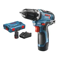 Акумулаторен винтоверт Bosch с безчетков двигател  с 2 батерии и зарядно, 12 V, 3 Ah, 35 Nm, 1-10 мм, GSR 12V-35