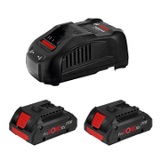 Акумулаторна батерия Bosch Li-Ion със зарядно у-во  18 V, 4 Ah, 2 бр. - product - 004 BSH2353