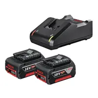 Акумулаторна батерия Bosch Li-Ion със зарядно у-во  18 V, 4 Ah, 2 бр.