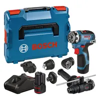 Акумулаторен винтоверт Bosch с безчетков двигател  с 2 батерии и зарядно, 12 V, 3 Ah, 35 Nm, 0.8-10 мм, GSR 12V-35 FC