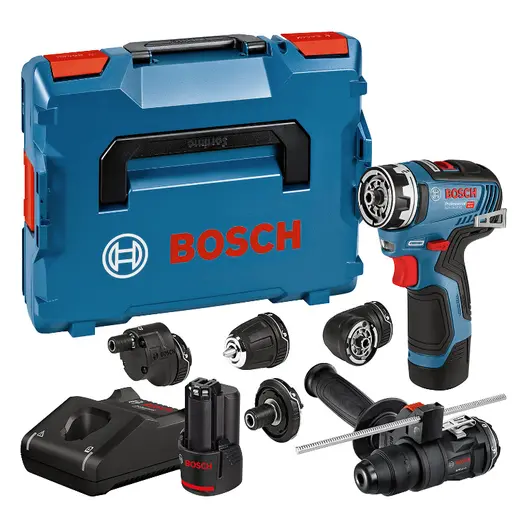 Акумулаторен винтоверт Bosch с безчетков двигател  с 2 батерии и зарядно, 12 V, 3 Ah, 35 Nm, 0.8-10 мм, GSR 12V-35 FC