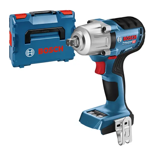 Акумулаторен ударен гайковерт Bosch с колекторен двигател  без батерия и зарядно, 18 V, 450 Nm, квадрат, 1/2", GDS 18V-450 PC
