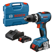 Акумулаторен винтоверт Bosch ударен  с 2 батерии и зарядно, 18 V, 2 Ah, 65 Nm, 1.5-13 мм, GSB 18V-65 - product - 004 BSH3258