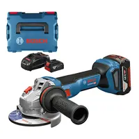 Акумулаторен ъглошлайф Bosch  с 2 батерии и зарядно, 18 V, 5 Ah, 125 мм, 9000 об./мин, GWS 18V-11