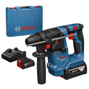 Перфоратор Bosch акумулаторен  с 2 батерии и зарядно, SDS-plus, 18 V, 4 Ah, 1.5 J, GBH 18V-18 - product - 004 BSH3387