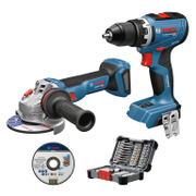 Комплект акумулаторни инструменти Bosch  без батерия и зарядно, GSR 18V-65, GWS 18V-11, 18 V - product - 004 BSH3422