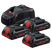 Акумулаторна батерия Bosch Li-Ion със зарядно у-во  18 V, 4 Ah, 3 бр. - product - 004 BSH3436