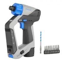 Акумулаторен винтоверт Dremel с безчетков двигател  с 1 батерия и зарядно, 12 V, 2 Ah, 1/4", шестостен, DD12V-S1