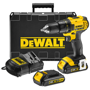 Винтоверт DeWALT акумулаторен с батерия и зарядно, 18 V, 1.5 Ah, 60 Nm, 1.5-13 мм, DCD780C2