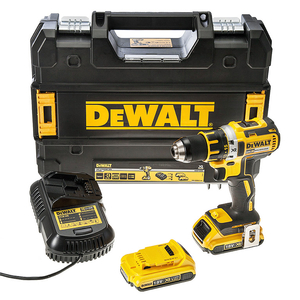Винтоверт DeWALT акумулаторен с батерия и зарядно, 18 V, 2 Ah, 60 Nm, 1.5-13 мм, DCD790D2