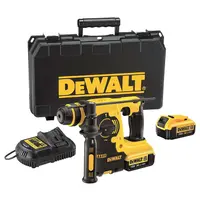 Акумулаторен перфоратор DeWALT с колекторен двигател  с 2 батерии и зарядно, SDS-plus, 18 V, 4 Ah, 2.1 J, 0-4500 уд./мин, DCH253M2