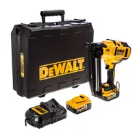 Акумулаторен такер за пирони DeWALT  с 2 батерии и зарядно, 18 V, 5 Ah, тип 16GA, 32-63 мм, DCN660P2