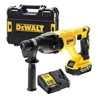 Акумулаторен перфоратор DeWALT с безчетков двигател  с 1 батерия и зарядно, SDS-plus, 18 V, 4 Ah, 2.6 J, 0-5500 уд./мин, DCH133M1