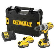 Акумулаторен винтоверт DeWALT ударен  с 3 батерии и зарядно, 18 V, 5 Ah, 95 Nm, 1.5-13 мм, DCD996 - product - 004 DWT1594