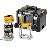 Оберфреза DeWALT ръчна акумулаторна комбинирана  без батерия и зарядно, 18 V, 16 000-25 500 об./мин, ф 6.35 мм, DCW604NT - product - 004 DWT1791