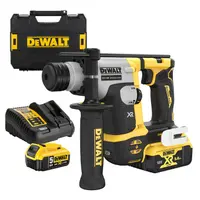 Акумулаторен перфоратор DeWALT с безчетков двигател  с 2 батерии и зарядно, SDS-plus, 18 V, 5 Ah, 1.4 J, 0-4980 уд./мин, DCH172P2