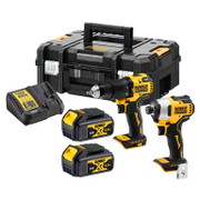 Комплект акумулаторни инструменти DeWALT  с 2 батерии и зарядно, DCD709, DCF809, 18 V, 4 Ah, DCK2062M2T - product - 004 DWT2226
