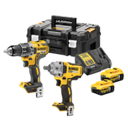 Комплект акумулаторни инструменти DeWALT  с 2 батерии и зарядно, DCD791, DCF894, 18 V, 5 Ah, DCK2077P2T - product - 004 DWT2227