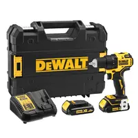 Акумулаторен винтоверт DeWALT с безчетков двигател  с 2 батерии и зарядно, 18 V, 1.5 Ah, 65 Nm, 1.5-13 мм, DCD708S2T