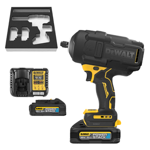 Гайковерт акумулаторен DeWALT с безчетков двигател с 2 батерии и зарядно, 18 V, 5 Ah, 1496 Nm, квадрат, 1/2", DCF961H2G