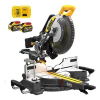 Акумулаторен настолен циркуляр DeWALT потапящ с герунг  с 2 батерии и зарядно, 54 V, 9 Ah, 305 мм, 3800 об./мин, 60 °, DCS781X2