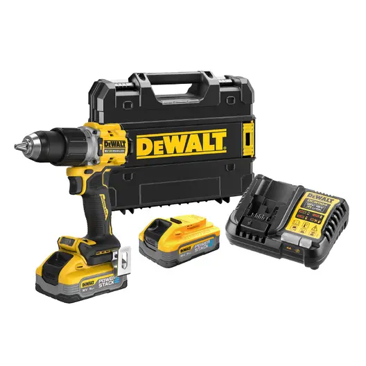 Акумулаторен винтоверт DeWALT ударен  с 2 батерии и зарядно, 18 V, 5 Ah, 90 Nm, 13 мм, DCD805H2T