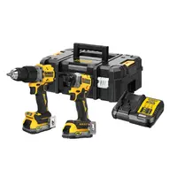 Комплект акумулаторни инструменти DeWALT  с 2 батерии и зарядно, DCD805, DCF850, 18 V, 1.7 Ah, DCK2050E2T