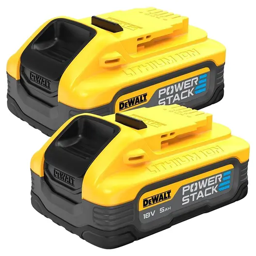 Акумулаторна батерия DeWALT Li-Ion за електроинструменти  18 V, 5 Ah, 2 бр., DCBP518H2