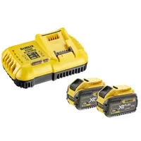 Акумулаторна батерия DeWALT Li-Ion със зарядно у-во  54/18 V, 3/9 Ah, 2 бр., DCB118X2