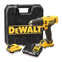 Акумулаторен винтоверт DeWALT с безчетков двигател  с 2 батерии и зарядно, 12 V, 2 Ah, 30 Nm, 1-10 мм, DCD716D2