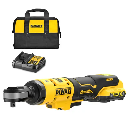 Акумулаторна тресчотка DeWALT  с 1 батерия и зарядно, 12 V, 2 Ah, 81 Nm, квадрат, 3/8", DCF503D1