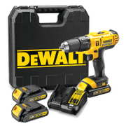 Акумулаторен винтоверт DeWALT ударен  с 3 батерии и зарядно, 18 V, 1.3 Ah, 42 Nm, 1.5-13 мм, DCD776C3 - product - 004 DWT2594