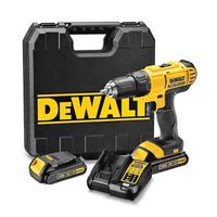 Акумулаторен винтоверт DeWALT с колекторен двигател  с 2 батерии и зарядно, 18 V, 1.5 Ah, 42 Nm, 1.5-13 мм, DCD771S2