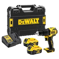 Акумулаторен винтоверт DeWALT ударен  с 2 батерии и зарядно, 18 V, 5 Ah, 65 Nm, 1.5-13 мм, DCD709P2T