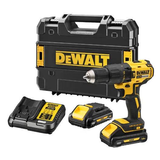 Акумулаторен винтоверт DeWALT ударен  с 2 батерии и зарядно, 18 V, 4 Ah, 65 Nm, 1.5-13 мм, DCD778L2T