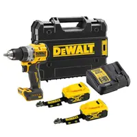 Акумулаторен винтоверт DeWALT ударен  с 2 батерии и зарядно, 18 V, 5 Ah, 90 Nm, 1.5-13 мм, DCD805P2LRT