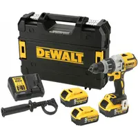 Акумулаторна ударна бормашина DeWALT  с 3 батерии и зарядно, 18 V, 5 Ah, 95 Nm, 0-450/0-1300/0-2000 об./мин, 1.5-13 мм, DCD996P3