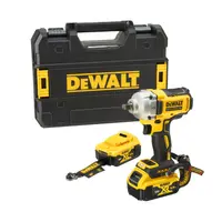Акумулаторен гайковерт DeWALT с безчетков двигател  с 2 батерии без зарядно, 18 V, 5 Ah, 812 Nm, квадрат, 1/2", DCF891P2LRT