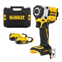 Акумулаторен гайковерт DeWALT с безчетков двигател  с 2 батерии без зарядно, 18 V, 5 Ah, 406 Nm, квадрат, 1/2", DCF921P2LRT