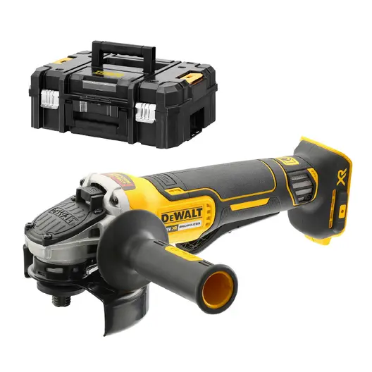 Акумулаторен ъглошлайф DeWALT  без батерия и зарядно, 18 V, 125 мм, 9000 об./мин, DCG406NT