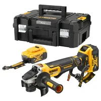 Акумулаторен ъглошлайф DeWALT  с 2 батерии без зарядно, 18 V, 5 Ah, 125 мм, 9000 об./мин, DCG406P2LRT