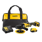 Полирмашина DeWALT акумулаторна  с 2 батерии и зарядно, 18 V, 5 Ah, ф 180 мм, 0-800/0-2200 об./мин, DCM849P2 - product - 004 DWT2667