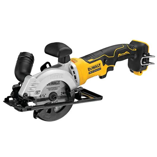 Акумулаторен ръчен циркуляр DeWALT  без батерия и зарядно, 18 V, ф 115 мм, 4500 об./мин, DCS571N