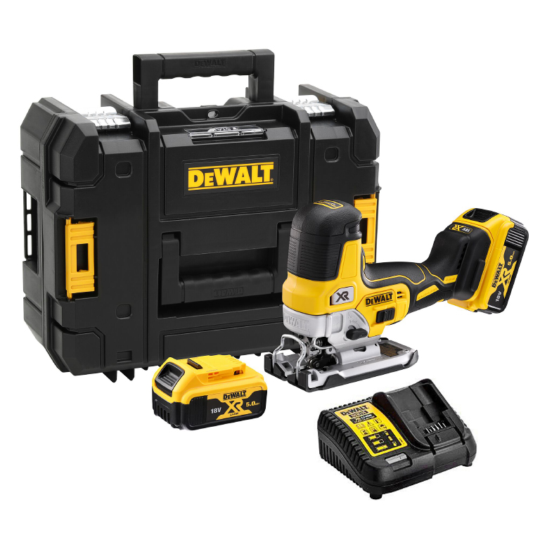 Акумулаторен прободен трион зеге DeWALT с 2 батерии и зарядно, 18