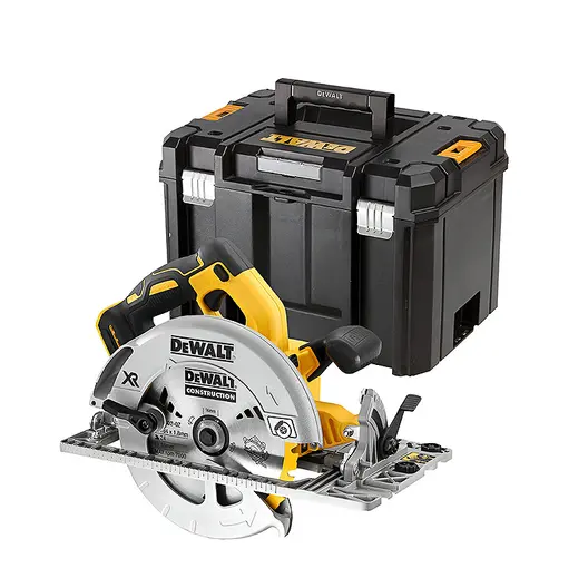 Акумулаторен ръчен циркуляр DeWALT  без батерия и зарядно, 18 V, ф 184 мм, 5500 об./мин, DCS572NT
