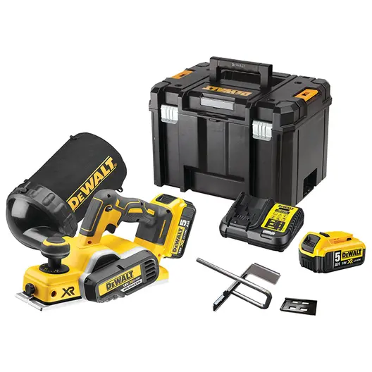 Акумулаторно ренде DeWALT  с 2 батерии и зарядно, 18 V, 5 Ah, 82 мм, 0-2 мм, DCP580P2