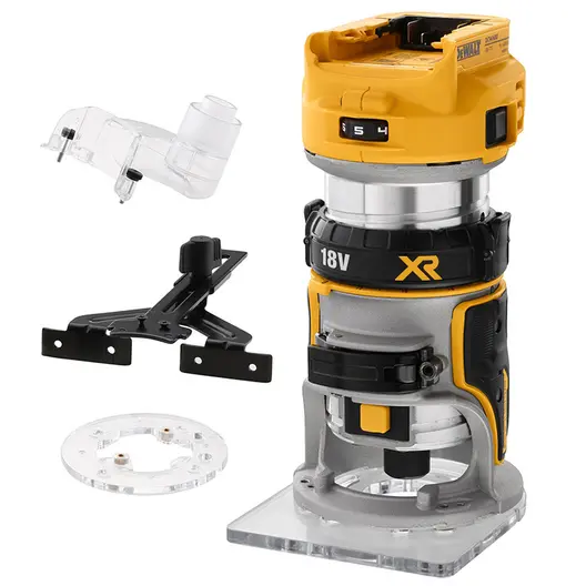 Акумулаторна оберфреза DeWALT  без батерия и зарядно, 18 V, 16 000-25 500 об./мин, ф 6-8 мм, DCW600N