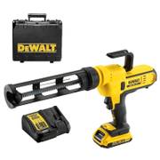 Пистолет DeWALT акумулаторен за силикон, лепила и уплътнители в картуш с 1 батерия и зарядно, 18 V, 2 Ah, 0.31 л, DCE560D1 - product - 004 DWT2713