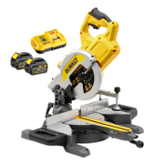 Акумулаторен настолен циркуляр DeWALT потапящ с герунг  с 2 батерии и зарядно, 54/18 V, 2/6 Ah, ф 216 мм, 6300 об./мин, DCS777T2 - product - 004 DWT2733